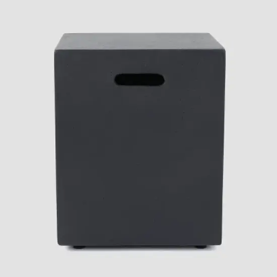 5pc Wicker Chat Set with Fire Table - Gray/Light Gray/Dark Gray - Christopher Knight Home image {6}