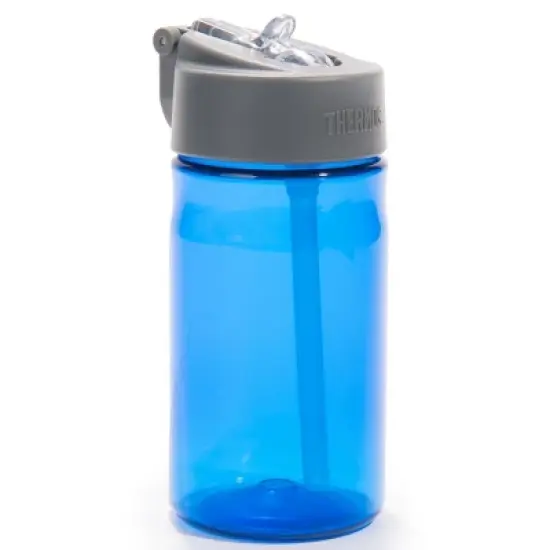 Thermos 12 oz. Tritan Flip-Straw Bottle - Blue Smoke image {1}