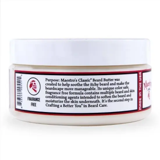 Maestro's Classic Modest Blend Beard Conditioner Oil - Butter - 8oz image {2}