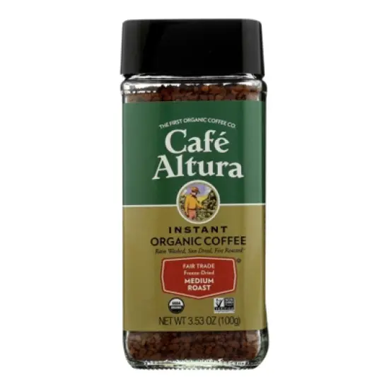 Cafe Altura Fair Trade Freeze Dried Organic - Case of 6/3.53 oz Bags image {1}