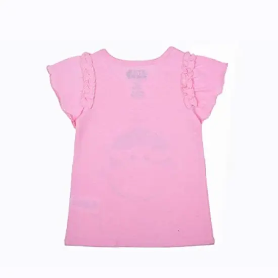 Star Wars Girl's Baby Yoda 3 Piece Casual Wear Coordinates, Ruffled T-Shirts and Legging Pants Set for kids image {5}