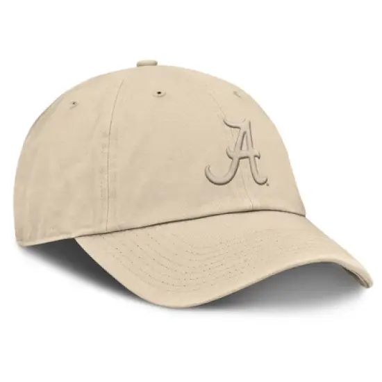 NCAA Alabama Crimson Tide Khaki Tonal Unstructured Cotton Hat image {2}