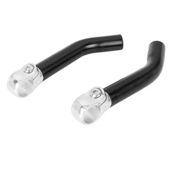 Unique Bargains Pair Bike Bicycle Handlebar End Grip with Bar Ends Plug Black for a 7/8" Handlebar image {3}