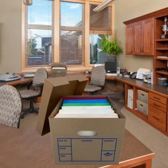 UBMOVE File Moving Boxes 200# Strength, Small, 15" x 12" x 10", 4 Pack image {7}