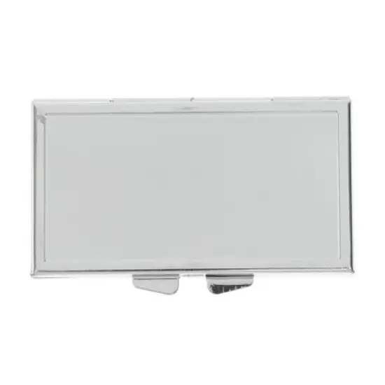 Unique Bargains Rectangle Pill Case Silver Tone 1 Pc image {7}