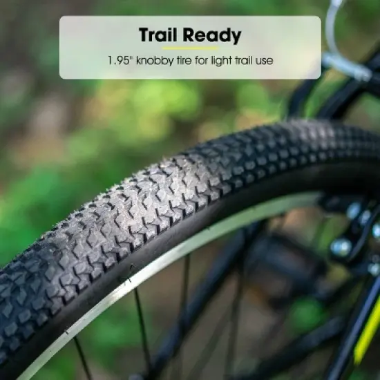 BAMCBASE 24 26 inch Mountain Bike, 21 Speeds Men MTB, Sport Bicycle for Adult image {6}