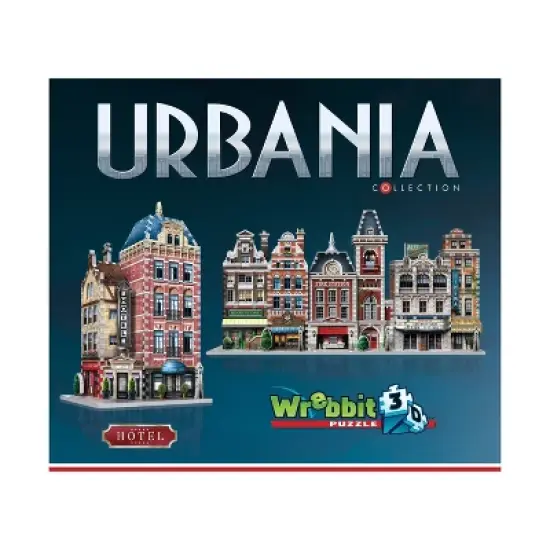 Urbania Collection - Hotel, Cinema, Cafe & Fire Station 4pk 3D Puzzles 1165pc image {7}