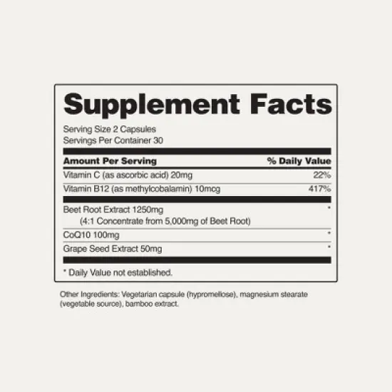 SNAP Heart Beets Dietary Supplement Capsules - 60ct image {1}