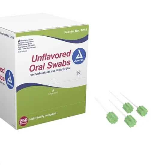 Dynarex 1218 Oral Swabsticks Unflavored (Each) image {1}