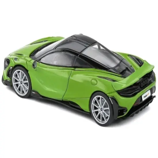 2020 McLaren 765 LT Lime Green Metallic and Black 1/43 Diecast Model Car by Solido image {4}