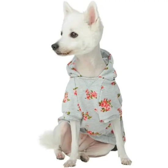 Blueberry Pet Spring Scent Inspired Flower Pullover Dog Hooded Sweatshirt image {1}