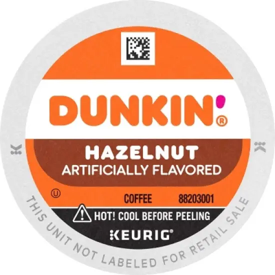 Dunkin' Hazelnut Flavored Medium Roast Coffee - Keurig K-Cup Pods - 22ct image {2}