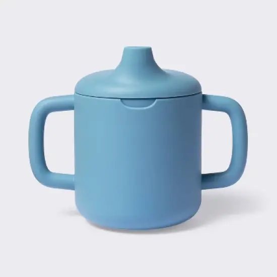 8oz Silicone Sippy Cup - Blue - Cloud Island&trade; image {4}