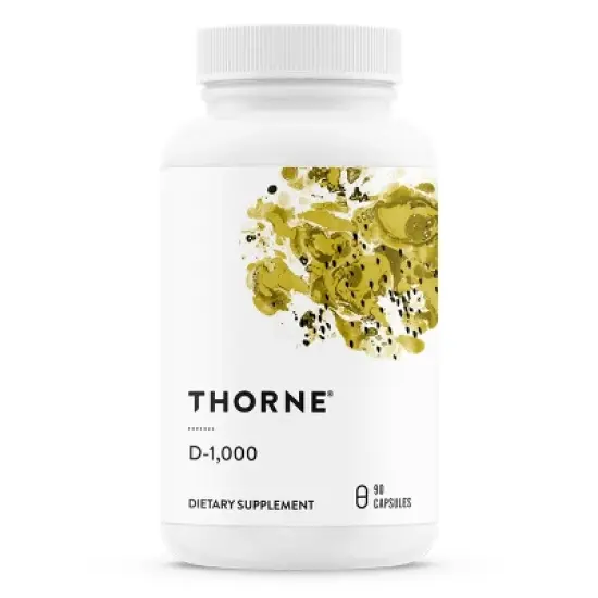 THORNE - Vitamin D-1000 - Vitamin D3 Supplement - 1,000 IU - Support Healthy Bones, Muscles & Immune Function* - Gluten-Free, Dairy-Free - 90 Capsules image {7}