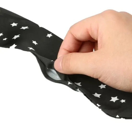 Allegra K Women's Star Print Double Sided Skinny Neck Scarves Neckerchief Hair Wrap image {4}