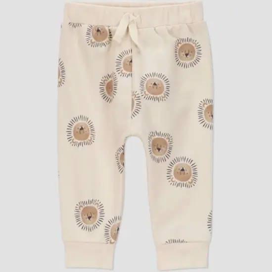 Carter's Just One You&reg; Baby Boys' 4pc Lion Top & Bottom Set - Gray/Brown image {1}