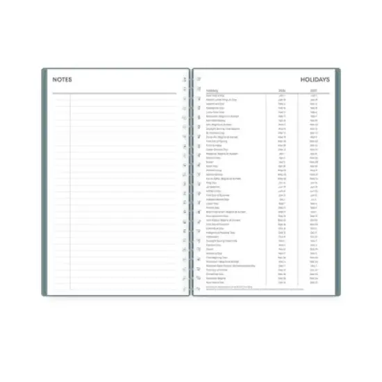 Blue Sky Weekly/Monthly Planning Calendar 5"x8" Alpine Green image {8}