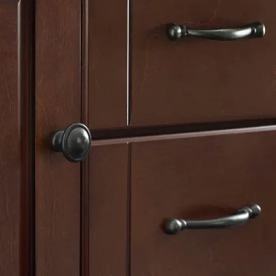 Eleanor Granite Top Kitchen Island Mahogany/Black - Crosley image {14}