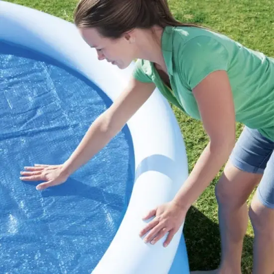 Bestway Round Solar Pool Cover for 10&rsquo; Round Above Ground Swimming Pools - Heat Retention & Protection from Debris for Outdoor Pools image {5}