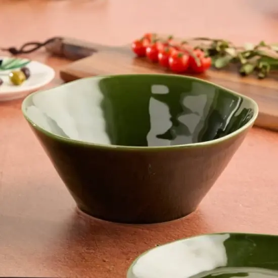 Certified International 88oz Deep Bowl Verde image {1}