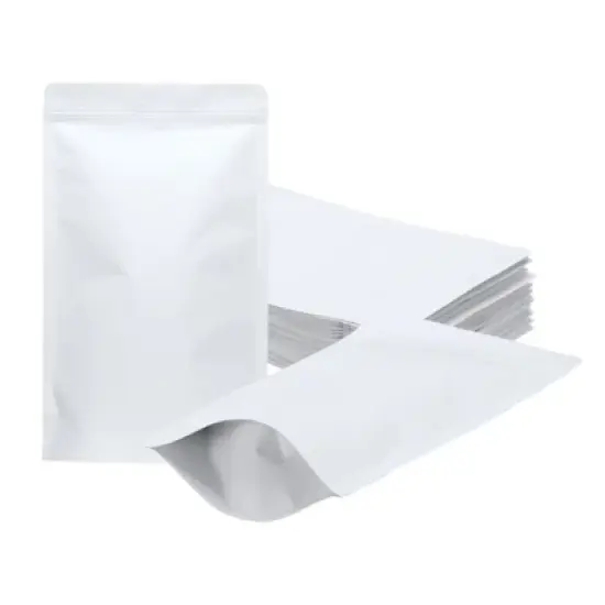 Unique Bargains Sealable Foil Lining Resealable Packaging Zipper Food Storage Pouches 50 Pcs image {8}