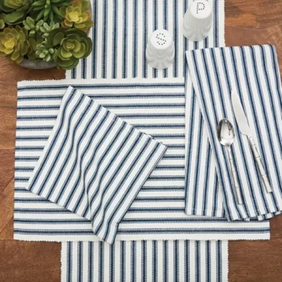 C&F Home Ticking Stripe Placemat Set of 6 image {3}