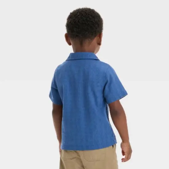 Toddler Boys' Embroidered Shark T-Shirt - Cat & Jack&trade; Dark Blue image {2}