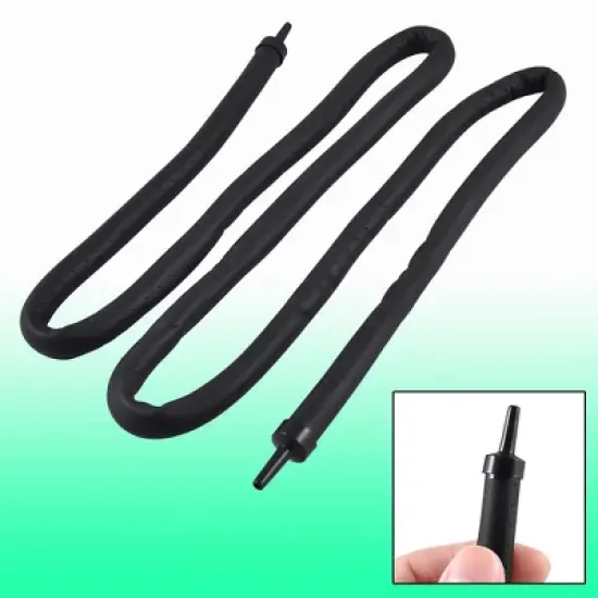 Unique Bargains Aquarium Fish Tank Rubber Hose Air Curtain Bubble Oxygen Diffuser Black 41" Length image {1}