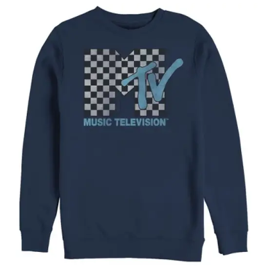Men's MTV Checkered Logo Sweatshirt image {2}