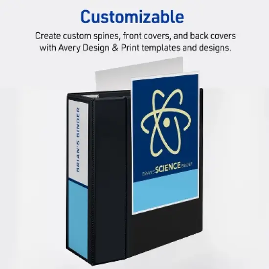 Avery Heavy-Duty Binder, 5" One Touch EZD Rings, Green (79111) image {4}