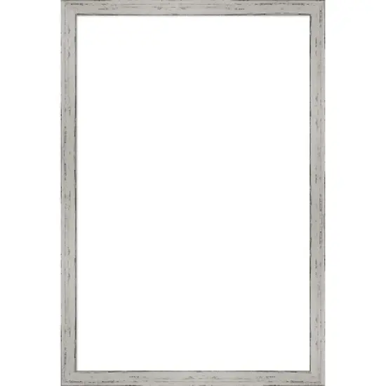 Amanti Art Shiplap White Narrow Framed Dry Erase Magnetic Board image {8}