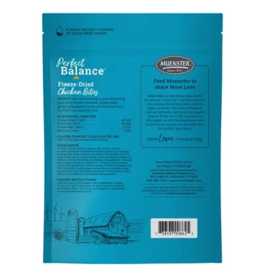Muenster Perfect Balance Chicken Flavor Freeze Dried Dog Treats - 5oz image {1}