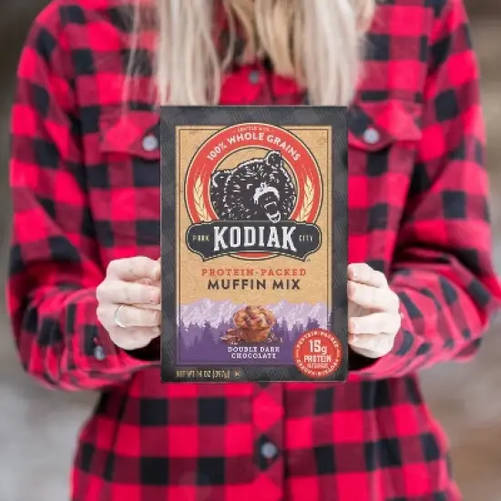 Kodiak Protein-Packed Muffin Mix Double Dark Chocolate - 14oz image {3}