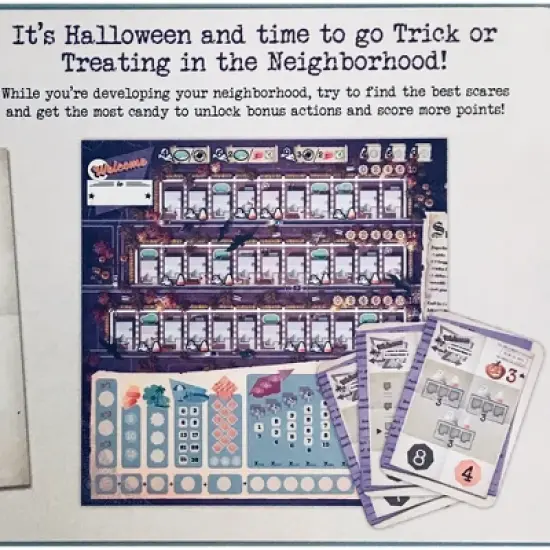 Deep Water Games: Welcome To Halloween Thematic Board Game, Ages 10+ image {4}