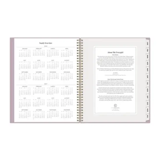 Blue Sky The Everygirl Weekly/Monthly Planning Calendar 8.5"x11" Muted Lilac image {6}