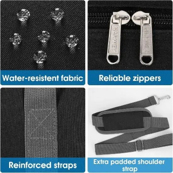 Narwey Carry on Luggage Airline Approved Foldable Duffle Bag image {2}