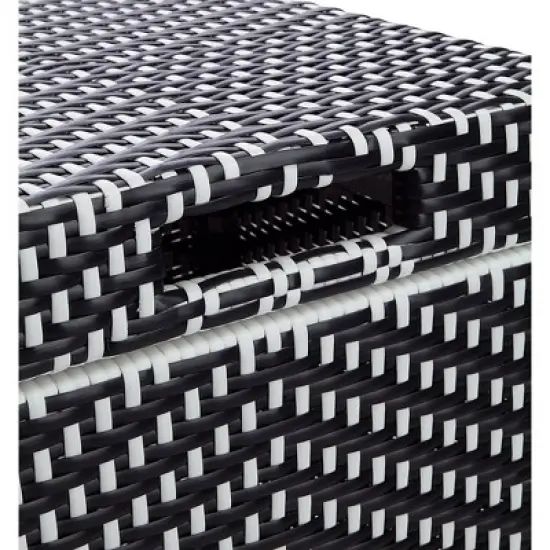 2pc Maksville Aluminum Patio Loveseat & Trash Can - miBasics
 image {9}