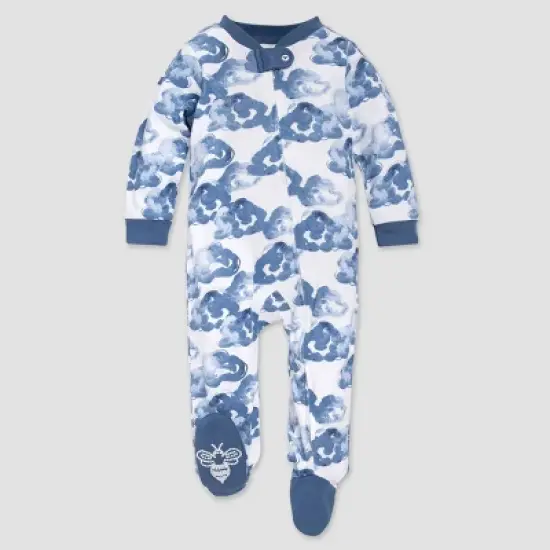 Burt's Bees Baby&reg; Baby Boys' Moonlight Cloud Organic Cotton Sleep N' Play - Blue image {3}