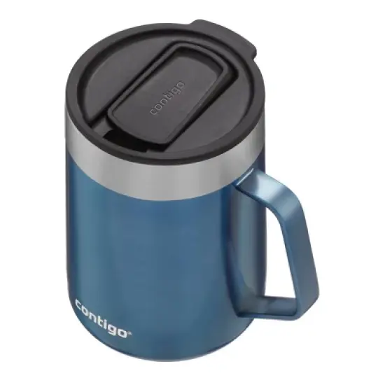 Contigo 14oz Stainless Steel Vacuum-Insulated Mug with Handle image {2}