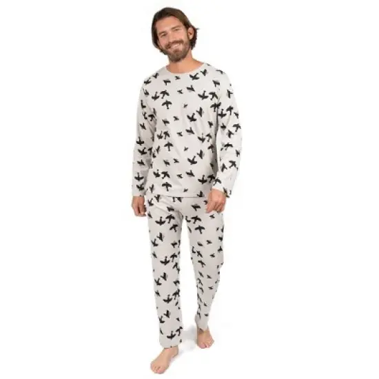 Leveret Mens Two Piece Cotton Comfortable Fit Pajamas image {7}
