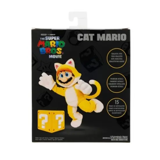 Nintendo The Super Mario Bros. Movie Cat Mario Action Figure image {8}