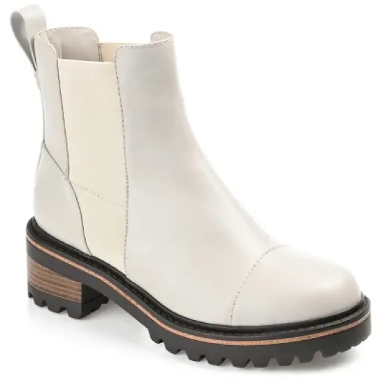 Journee Collection Womens Mirette Tru Comfort Foam Pull On Stacked Heel Booties image {10}