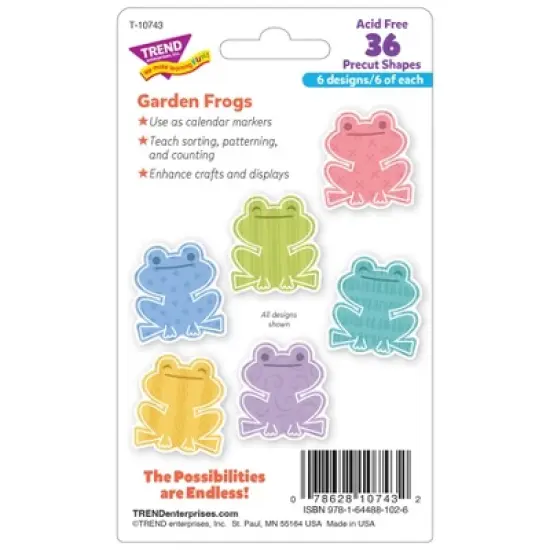 TREND Garden Frogs Mini Accents Variety Pack, 36 Per Pack, 6 Packs image {4}