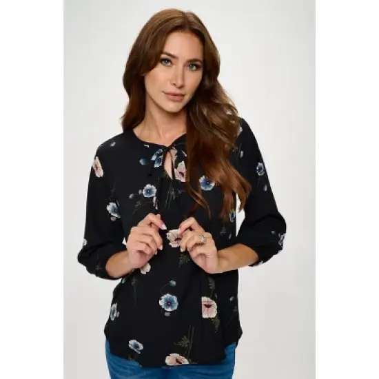 WEST K Women's Sophia Three Quarter Sleeve Blouse image {9}