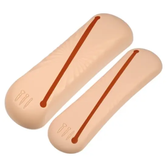 Unique Bargains Travel Makeup Bag Makeup Brush Holder Portable Makeup Organizer Bag Waterproof Silicone 2 Pcs image {9}