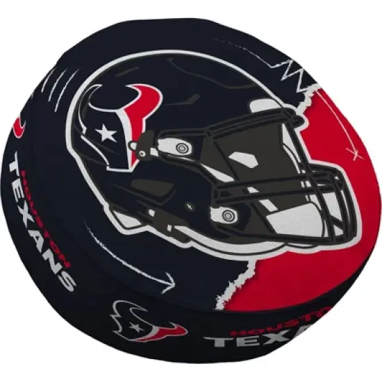 NFL Houston Texans Split Helmet Circle Plushlete Pillow image {3}