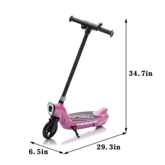 DSVIMOY Pink Kids Balance Bike, Kids Bike with Scooter Bell, Easily Carry Balance Bike 6 Year Old, Pink, 29.3"*6.5"*34.7" image {2}