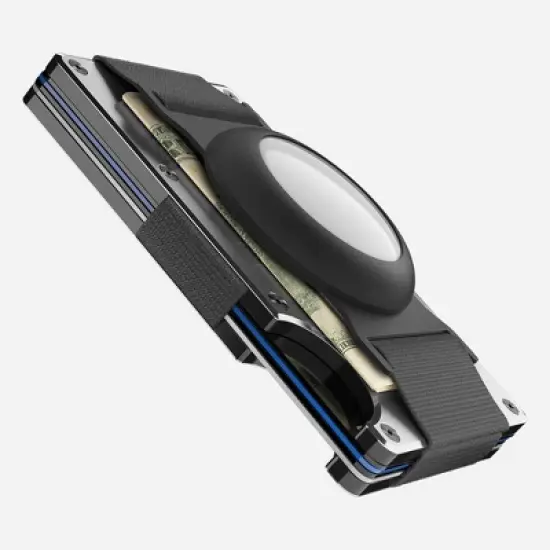 Ridge AirTag Cash Strap - Black image {3}