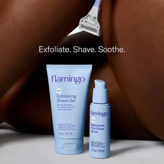 Flamingo Pubic Women's Razor Blade Refill Cartridges - 4ct image {7}