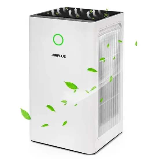 Edendirect 2152 sq. ft. H13 HEPA True Personal Console Air Purifier in Whites image {4}